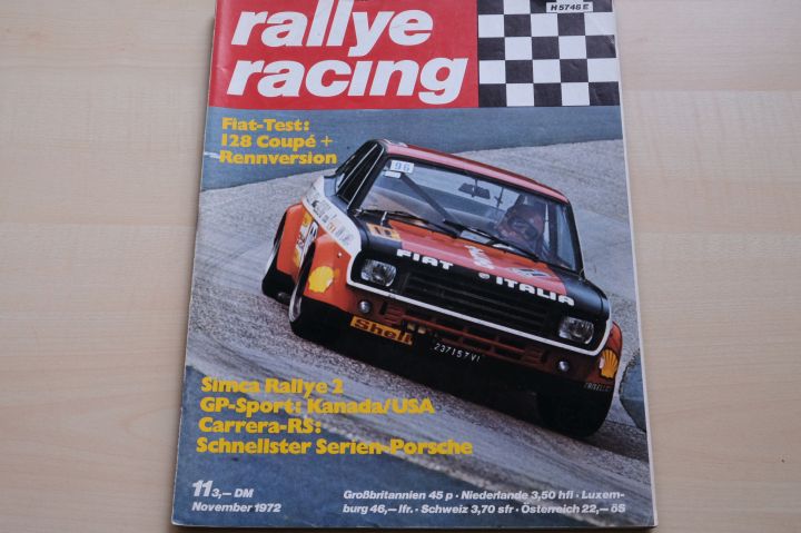 Deckblatt Rallye Racing (11/1972)